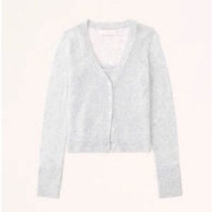 Merino Wool-Blend Tank and Cardigan Set - Small